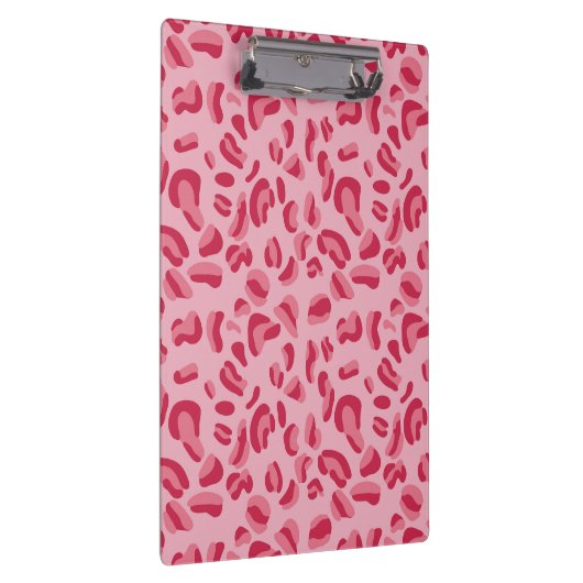 Pink Leopard Muster Klemmbrett (Rechts)