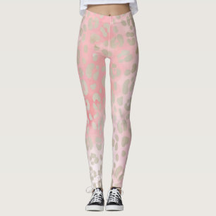 Pink-Leopard-Muster Leggings