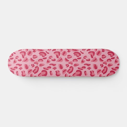 Pink Leopard Muster Skateboard (Horizontal)