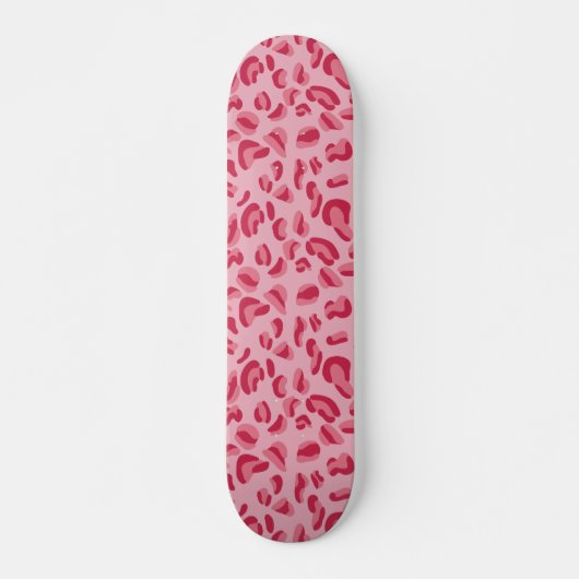 Pink Leopard Muster Skateboard (Vorne)