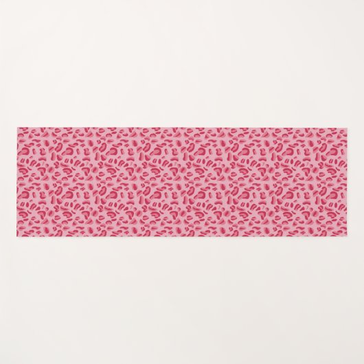 Pink Leopard Muster Yogamatte (Vorderseite (Horizontal))