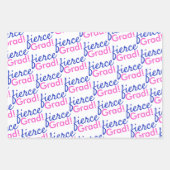 Pink Leopard Print Abschluss Geschenkpapier Set (Vorderseite 2)