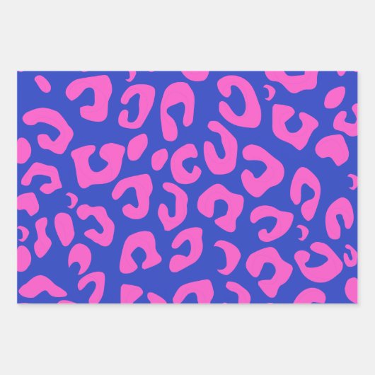Pink Leopard Print Abschluss Geschenkpapier Set (Vorderseite 3)