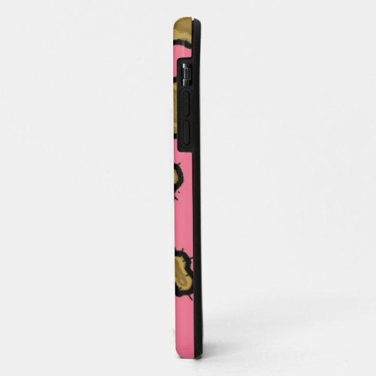 Pink Leopard Print Case-Mate iPhone Hülle (Hinten/Links)