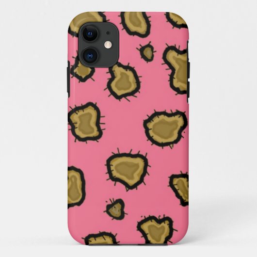 Pink Leopard Print Case-Mate iPhone Hülle (Rückseite)