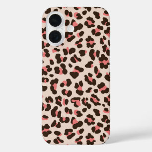Pink Leopard Print iPhone 16 Hülle