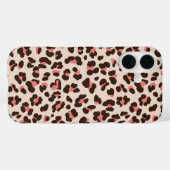 Pink Leopard Print Case-Mate iPhone Hülle (Rückseite (Horizontal))