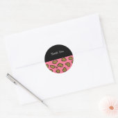 Pink Leopard Print Danke Aufkleber (Umschlag)