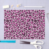 Pink Leopard Print Decoupage Tissue Paper Seidenpapier (Handwerk)
