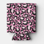 Pink Leopard Print Dosenkühler (Vorderseite)