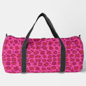 Pink Leopard Print Duffle Bag (Vorderseite)