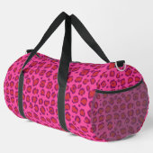 Pink Leopard Print Duffle Bag (Rechte Ecke)