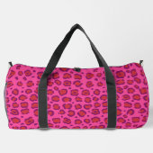 Pink Leopard Print Duffle Bag (Rückseite)
