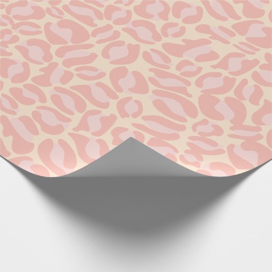 Pink Leopard Print Geschenkpapier (Ecke)
