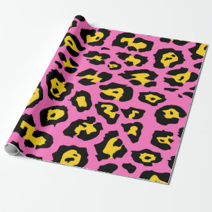 Pink Leopard Print Geschenkpapier