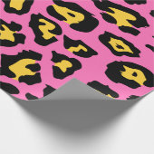 Pink Leopard Print Geschenkpapier (Ecke)