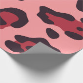 Pink Leopard Print Geschenkpapier (Ecke)