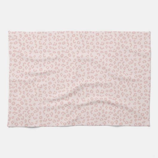 Pink Leopard Print Geschirrtuch (Horizontal)