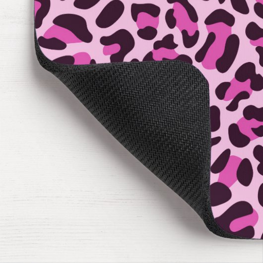 Pink Leopard Print Girly Trendy Mouse Pad Pads Mousepad (Ecke)
