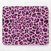 Pink Leopard Print Girly Trendy Mouse Pad Pads Mousepad (Vorne)
