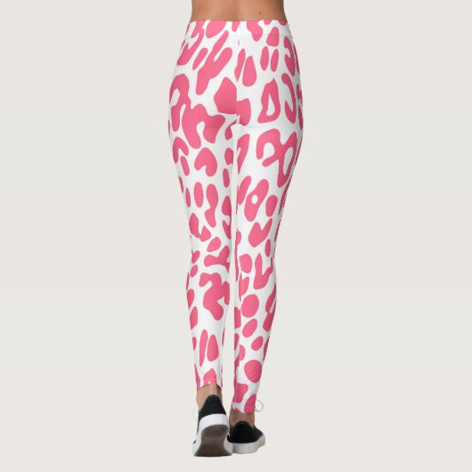 Pink Leopard Print Leggings (Rückseite)