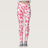 Pink Leopard Print Leggings (Vorderseite)