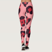 Pink Leopard Print Leggings (Rückseite)