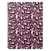 Pink Leopard Print Notizblock (Vorderseite)