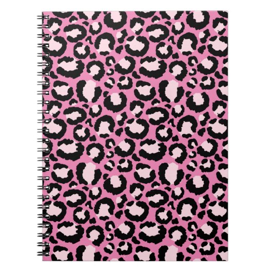 Pink Leopard Print Notizblock (Vorderseite)
