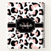 Pink Leopard Print Notizblock (Rückseite)