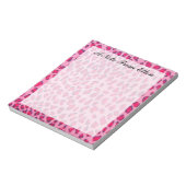 Pink Leopard Print Notizblock (Rotiert)