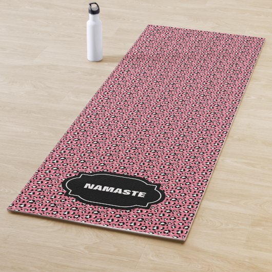 PINK LEOPARD PRINT Öko-freundlicher Yoga Mat Yogamatte (Beispiel)