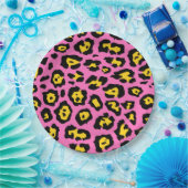 Pink Leopard Print Pappteller (Party)