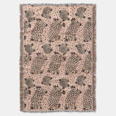 Pink Leopard Print Pattern - Chic Animal Decke (Vorderseite Vertikal)