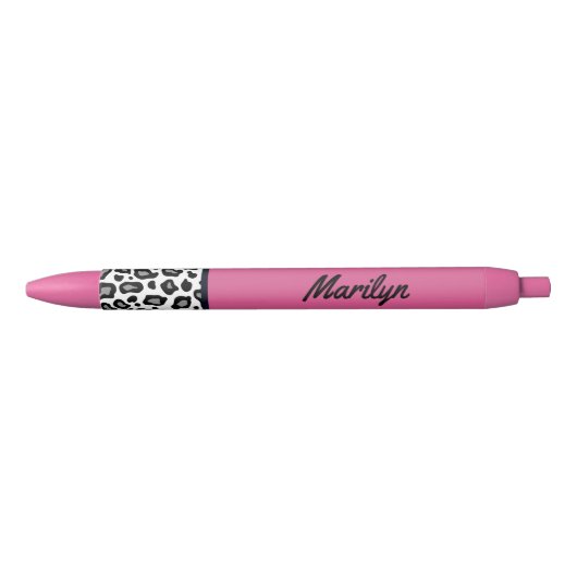 Pink Leopard Print Pens Gift Kugelschreiber (Vorderseite)