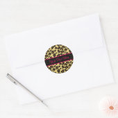 Pink Leopard Print Personalisiert Stickers (Umschlag)