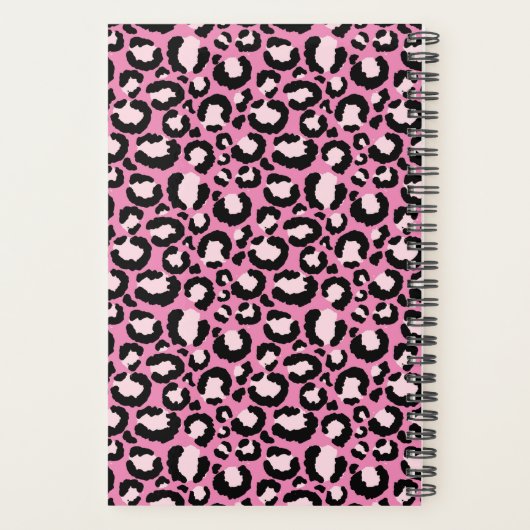 Pink Leopard Print Planer (Rückseite)