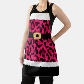 Pink Leopard Print Santa Claus Kostüme Weihnachten Schürze (InSitu)