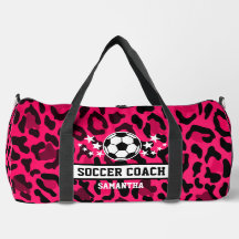 Pink Leopard Print Soccer Name