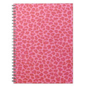Pink Leopard Print Spiralnotebook Notizblock (Vorderseite)