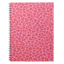 Pink Leopard Print Spiralnotebook