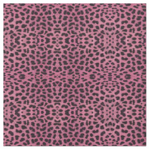 Pink Leopard Print Stoff