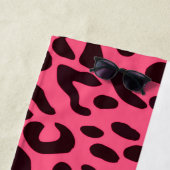 Pink Leopard Print Strandtuch (Beispiel)