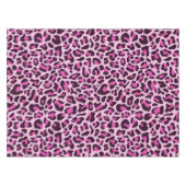 Pink Leopard Print Tableclout Tischdecke (Vorderseite (Horizontal))