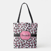 Pink Leopard Print Tasche (Rückseite)