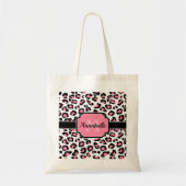 Pink Leopard Print Tragetasche (Vorne)
