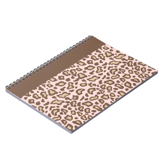 Pink Leopard School Notebook Journal Geschenk Notizblock (Linke Seite)