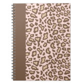 Pink Leopard School Notebook Journal Geschenk Notizblock (Vorderseite)