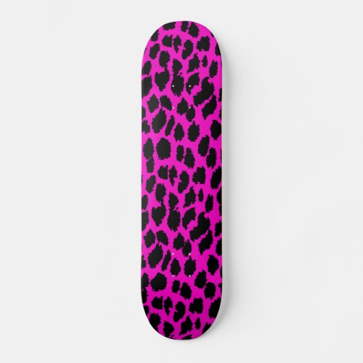 Pink Leopard Skateboard (Vorderseite)