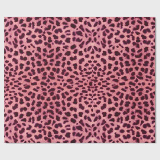 Pink Leopard Skin Pattern Geschenkpapier (Flach)